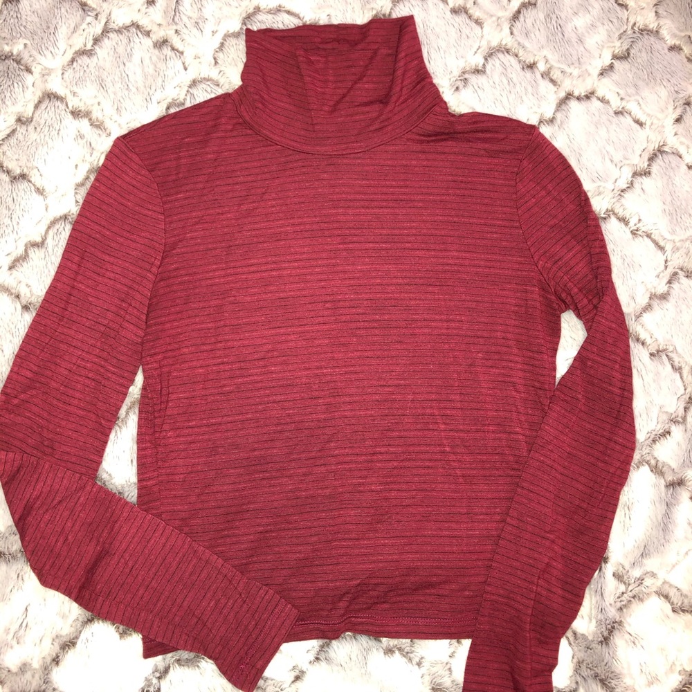 Juniors small crop top turtle neck